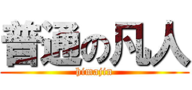 普通の凡人 (himajin)