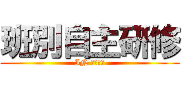 班別自主研修 (IN スペイン)