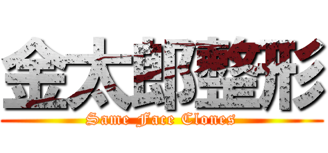 金太郎整形 (Same Face Clones)
