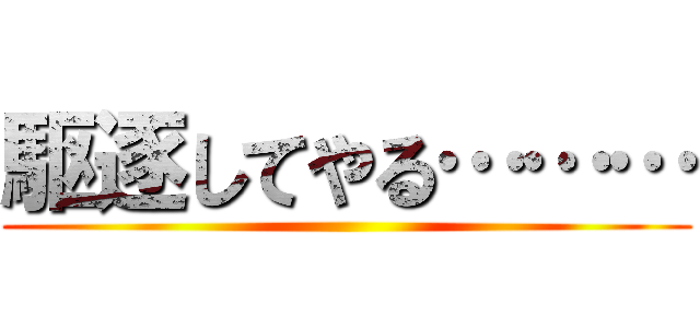 駆逐してやる……… ()