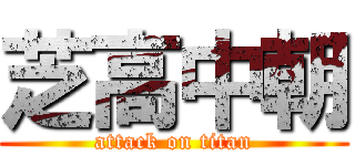 芝高中朝 (attack on titan)