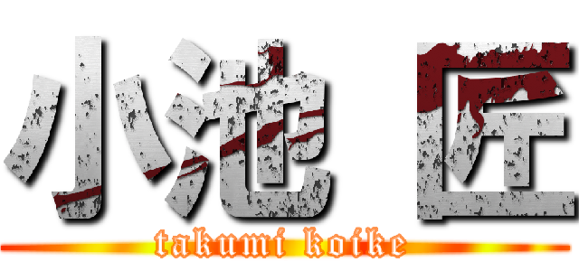 小池 匠 (takumi koike)