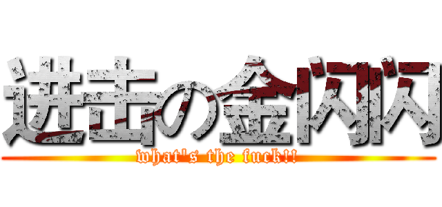 进击の金闪闪 (what's the fuck!!)