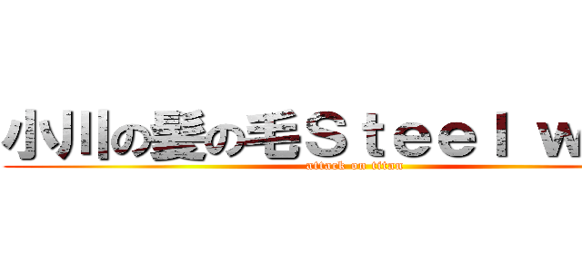 小川の髪の毛Ｓｔｅｅｌ ｗｏｏｌ (attack on titan)