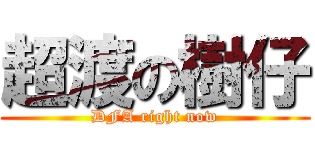 超渡の樹仔 (DFA right now)