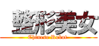  整形美女 (Chinese Robot )