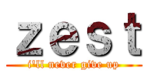 ｚｅｓｔ (i'll never give up)