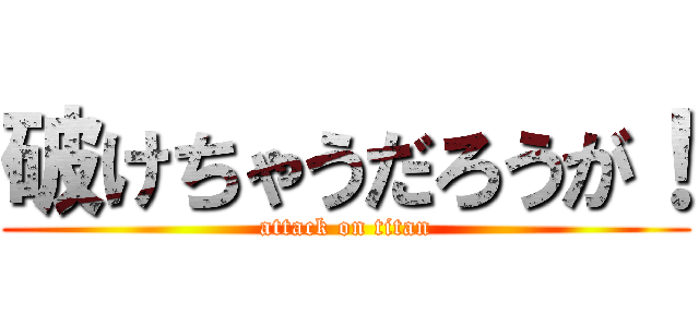 破けちゃうだろうが！ (attack on titan)