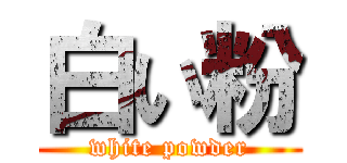 白い粉 (white powder)