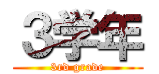 ３学年 (3rd grade)