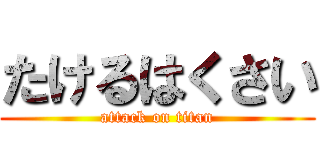 たけるはくさい (attack on titan)