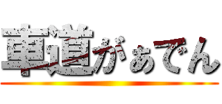 車道がぁでん ()