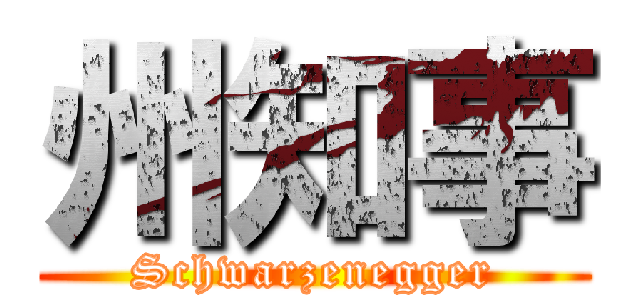 州知事 (Schwarzenegger)