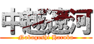 中越遼河 (Nakagoshi Haruka)