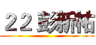 ２２ 彭新祐 ()