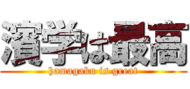 濱学は最高 (hamagaku is great)