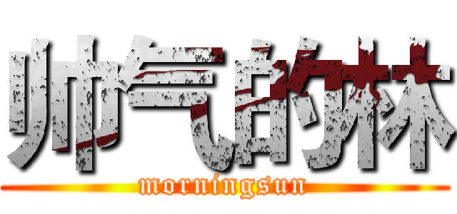 帅气的林 (morningsun)