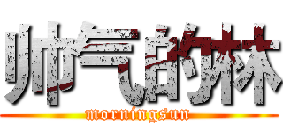 帅气的林 (morningsun)