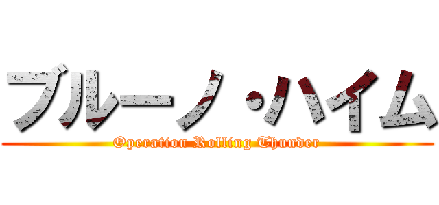 ブルーノ・ハイム (Operation Rolling Thunder)
