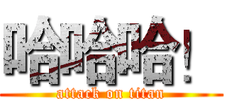 哈哈哈！ (attack on titan)