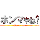 ホンマやね〜 (That's true)