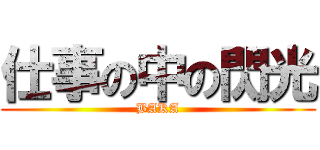 仕事の中の閃光 (BAKA)