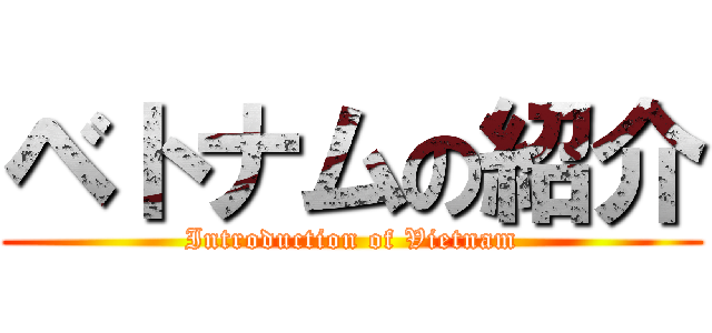 ベトナムの紹介 (Introduction of Vietnam)