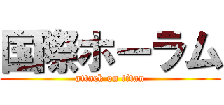 国際ホーラム (attack on titan)