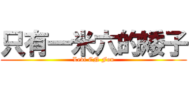 只有一米六的矮子 (Levi CN Fon)