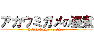 アカウミガメの姿煮 (Kewpie 3-minute cooking )