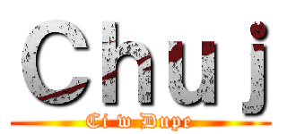 Ｃｈｕｊ (Ci w Dupe)