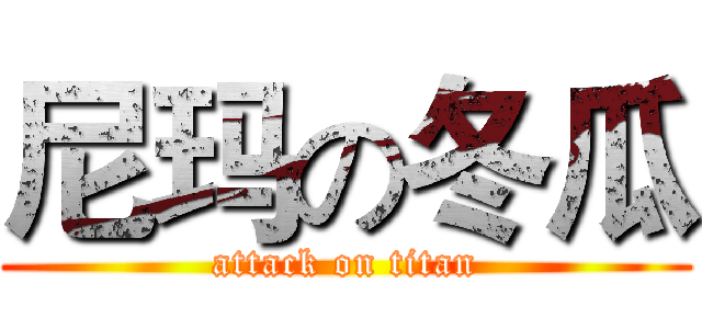 尼玛の冬瓜 (attack on titan)
