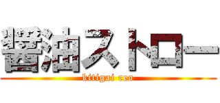 醤油ストロー (kitigai reo)