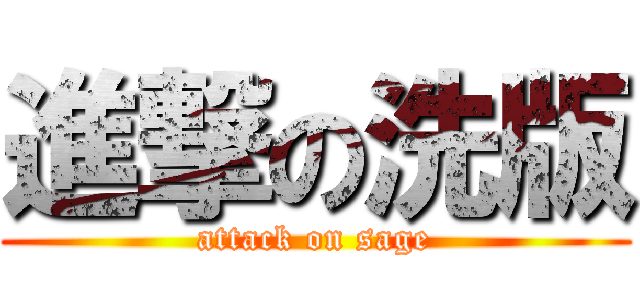 進撃の洗版 (attack on sage)