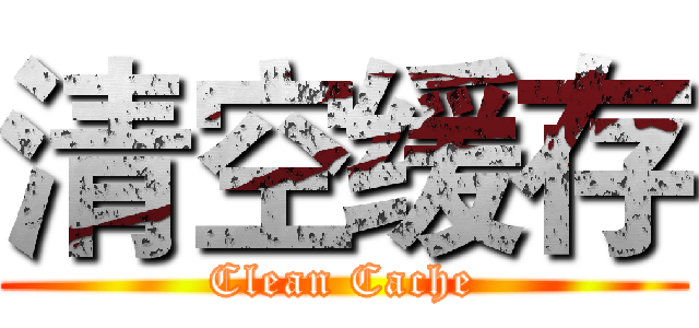 清空缓存 (Clean Cache)