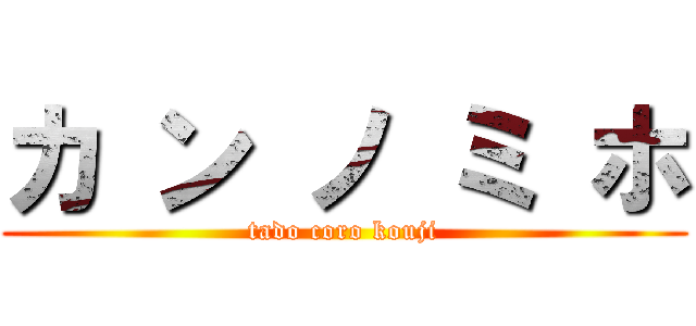 カ ン ノ ミ ホ (tado coro kouji)