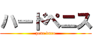 ハードペニス (pene duro)