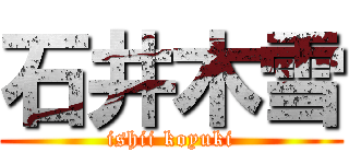 石井木雪 (ishii koyuki)