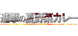 進撃の夏野菜カレー (no a summer cold)