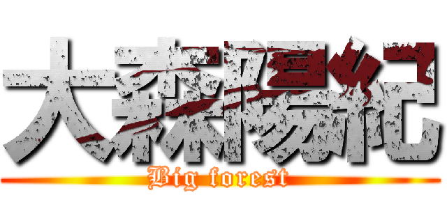 大森陽紀 (Big forest)
