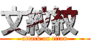 文紋紋  (attack on titan)