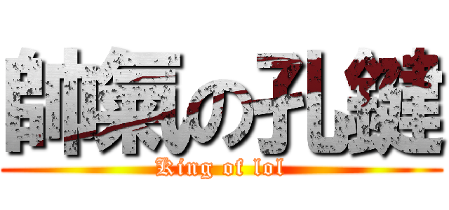 帥氣の孔鍵 (King of lol)