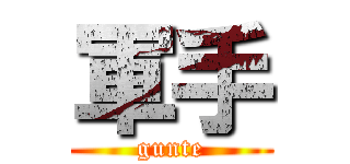 軍手 (gunte)