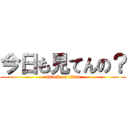 今日も見てんの？ (attack on titan)