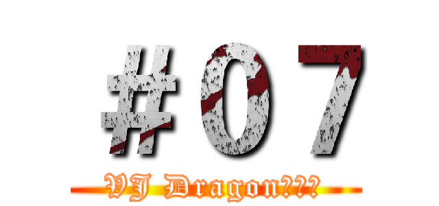 ＃０７ (VJ Dragon雜貨鋪)