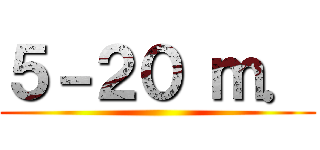 ５－２０ ｍ． ()