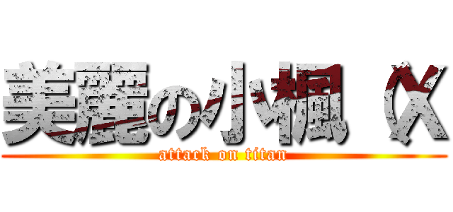 美麗の小楓（Ｘ (attack on titan)