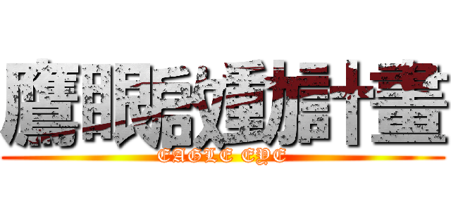 鷹眼啟動計畫 (EAGLE EYE)
