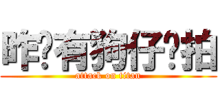 昨晚有狗仔偷拍 (attack on titan)