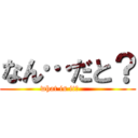 なん…だと？ (what is it？      )